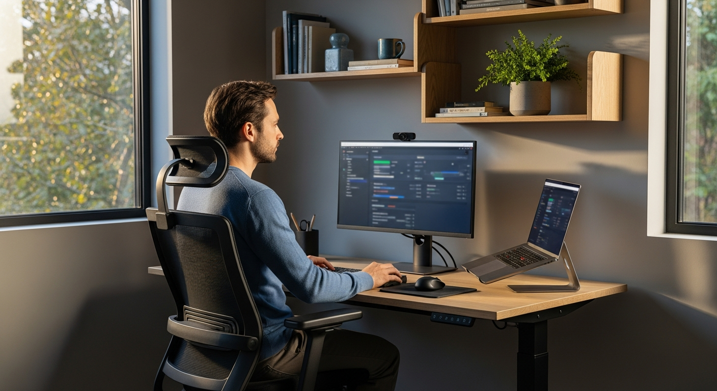 Best Ergonomic Home Office Setup For Small Spaces 2024