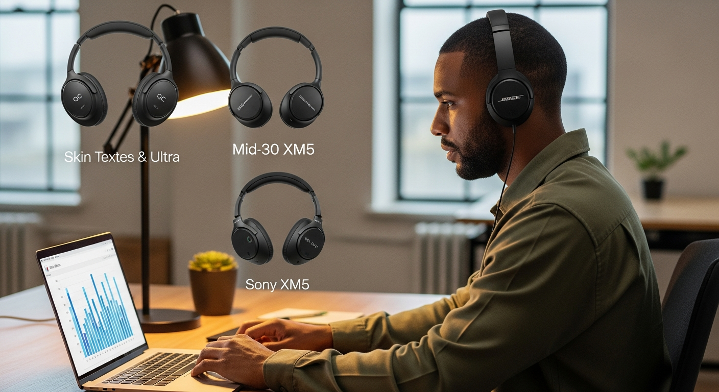 Bose QC Ultra vs Sony XM5: Noise Cancelling Headphone Battle